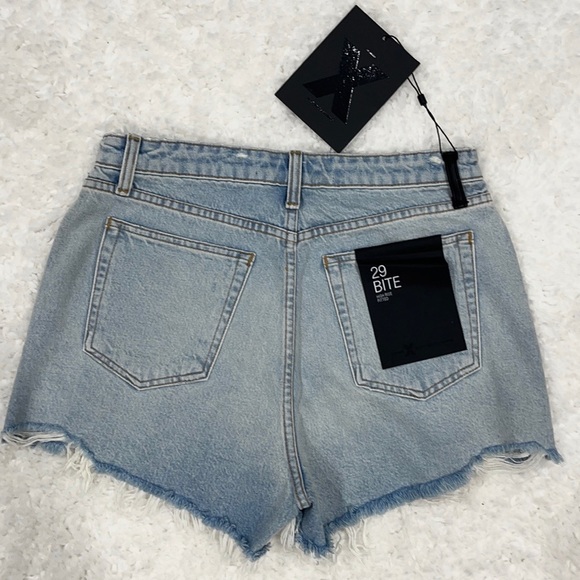 ALEXANDER WANG  High Waisted Denim Shorts Sz 29 - Picture 2 of 5
